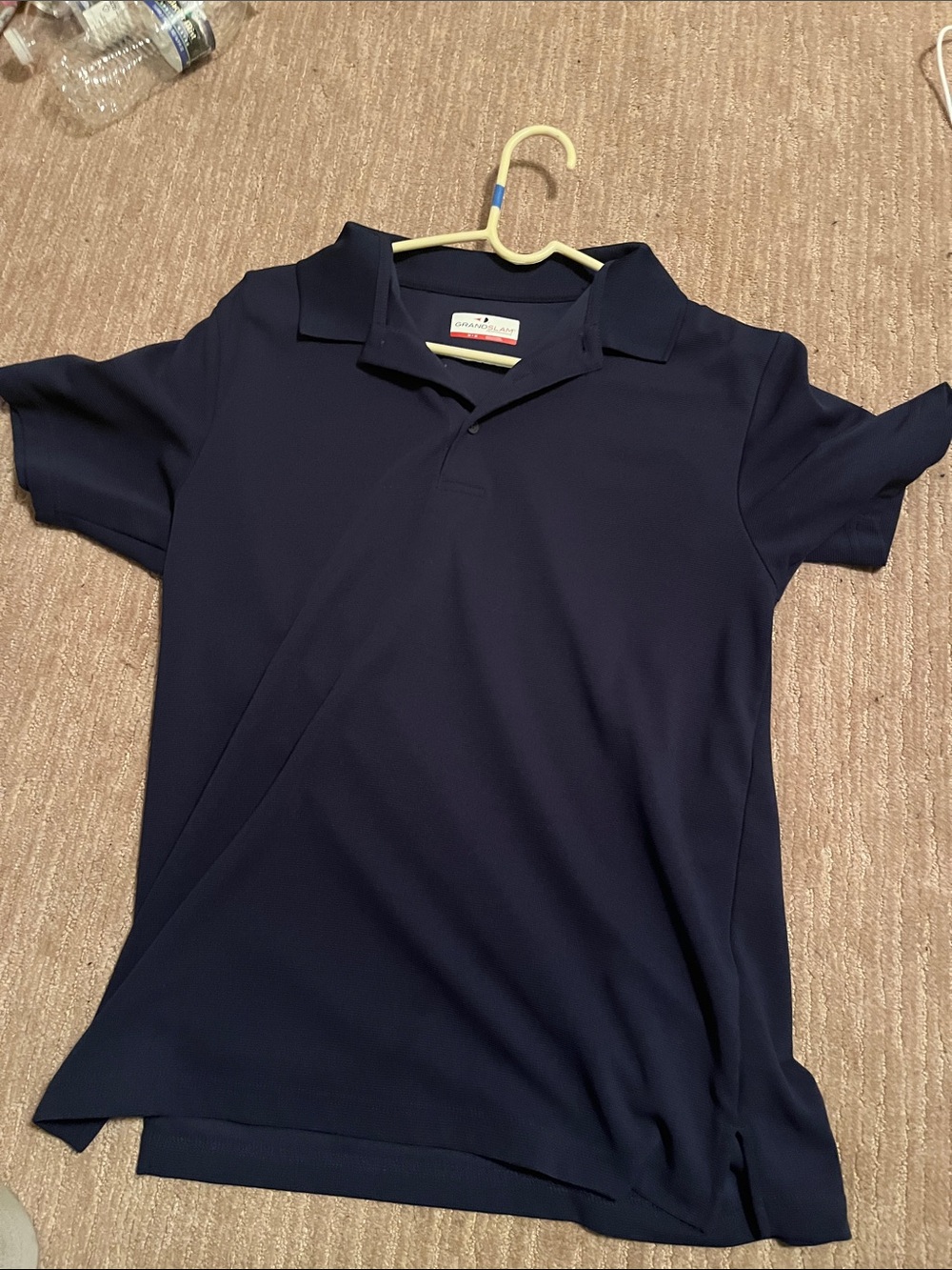 Grand Slam Navy Short Sleeve Polo for Kids